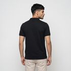 Men's Navy Blue Polo Neck Solid Polo T-Shirt, नेवी ब्लू, small