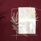Ladies' Round Neck T-Shirt , वाइन, small image number null