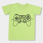Boys Bright Lime Green Round Neck Graphic Print T-Shirt, Light Green, small image number null