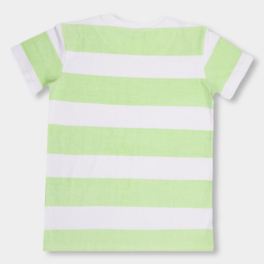 Boys' 100% Cotton Half Sleeves T-Shirt , Light Green, large image number null