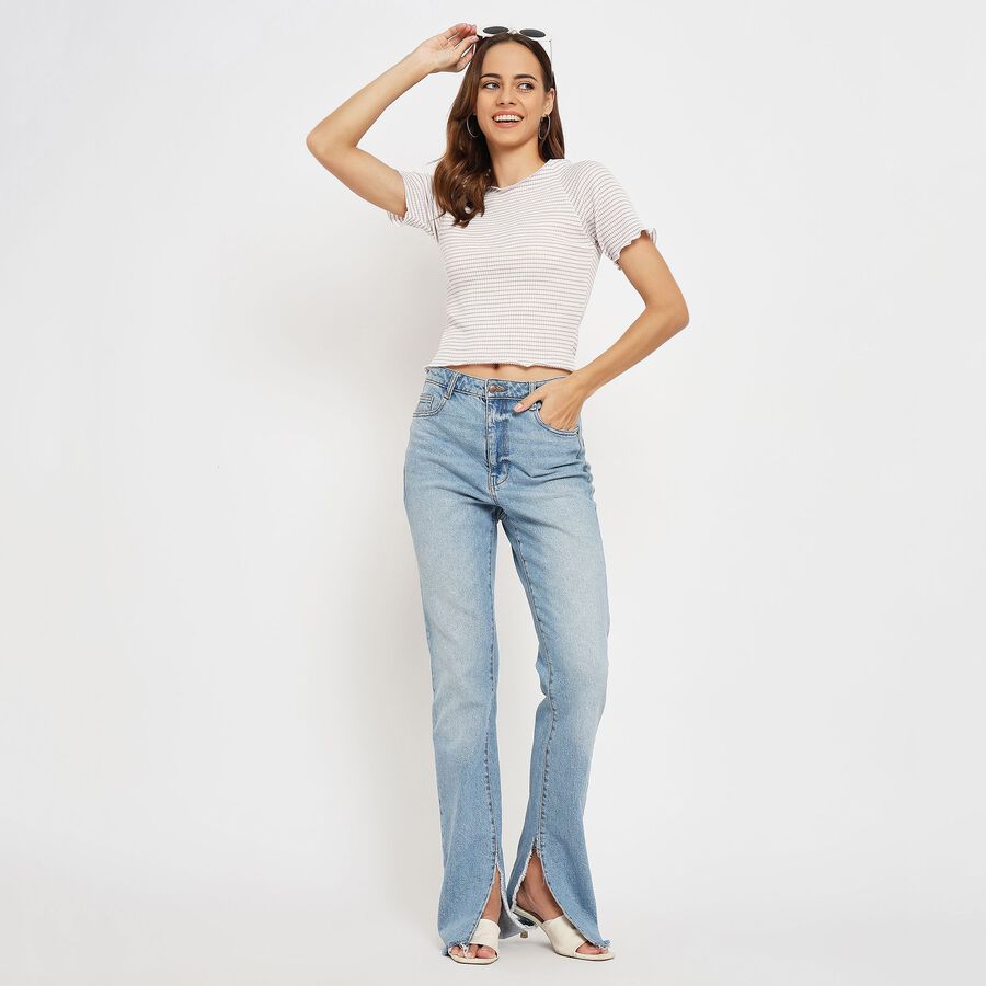 Ladies'  Crop  Top, Pink, large image number null