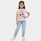 Girls' T-Shirt, हल्का गुलाबी, small