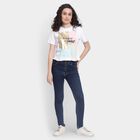 Ladies' 100% Cotton Crop  Top, White, small image number null
