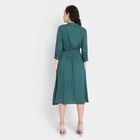Printed Dress, Dark Green, small image number null