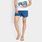 Men's 100% Cotton Boxers, गहरा नीला, small