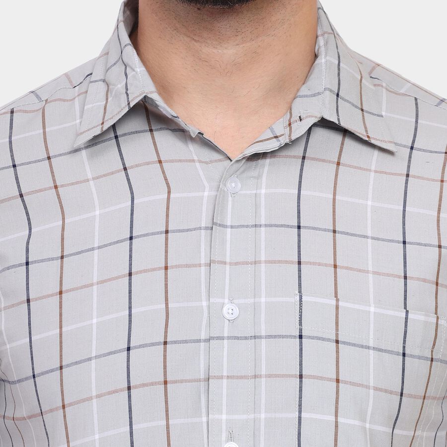 Men's Casual Shirt, Light Grey, large