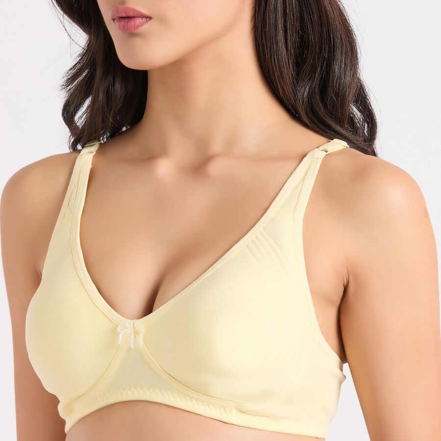 Ladies' Non-Padded Bra, पीला, large
