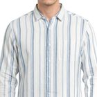 Men's Light Blue Cotton Casual Shirt, हल्का नीला, small