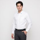 Men's White Formal Shirt, सफ़ेद, small