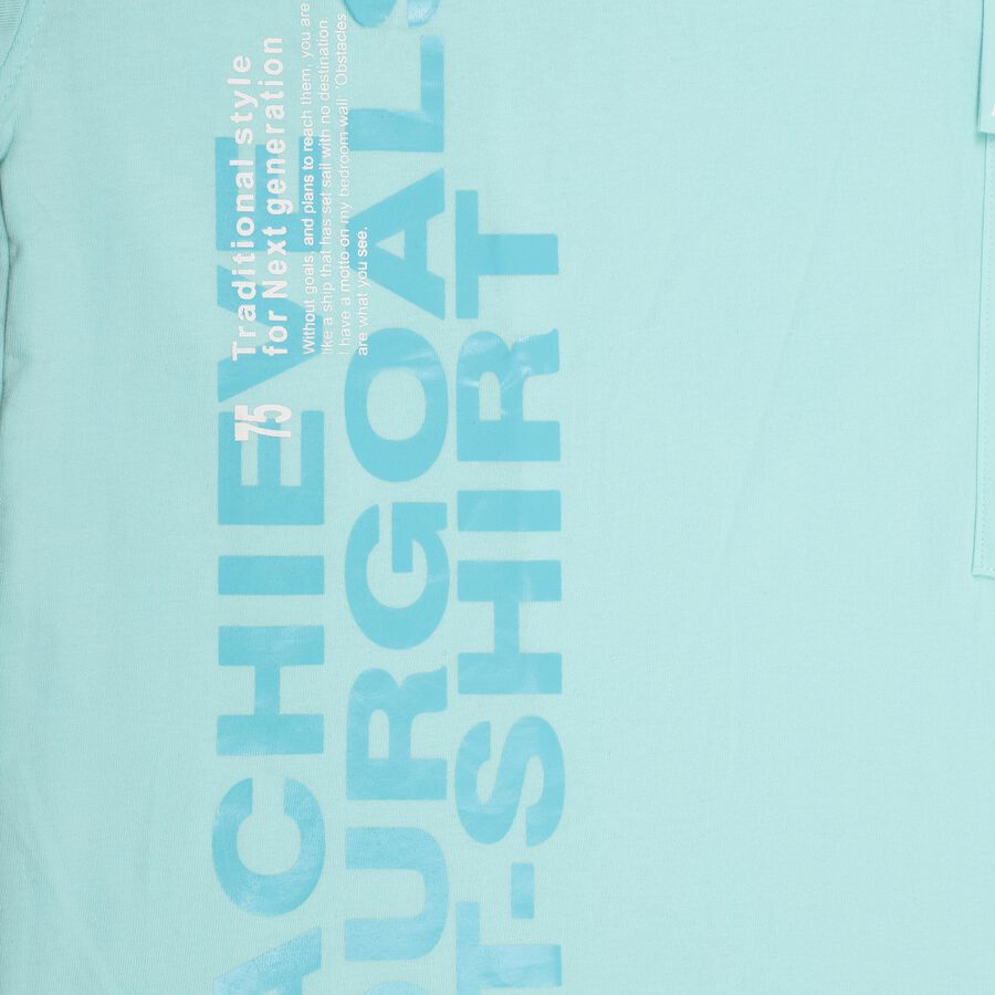Boys' 100% Cotton Half Sleeves T-Shirt , हल्का नीला, large image number null
