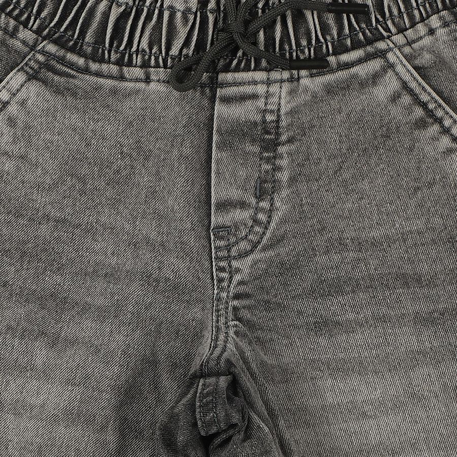 Boys Grey Regular Fit Cargo Jeans, हल्का ग्रे, large