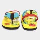 Kids Printed Flip Flops, Yellow, small image number null