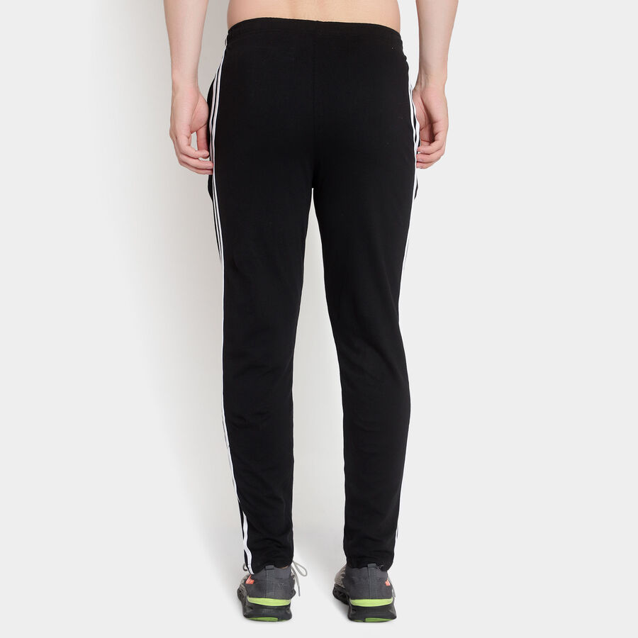 Solid Track Pants, Black, large image number null