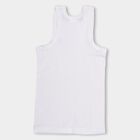 Boys' 100% Cotton Vest (Pack of 2), सफ़ेद, small image number null