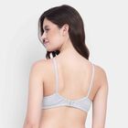 Half Lace Bra, Melange Light Grey, small image number null