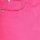 Girls Solid Buttoned Trousers, Pink, small image number null