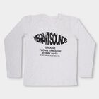Boys' Light Grey Round Neck Casual T-Shirt, एक्रू मिश्रित, small image number null