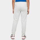 Boys' Ecru Melange Cotton Blend Elastic Waist Pyjama, Ecru Melange, small