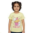 Girls' T-Shirt, पीला, small image number null
