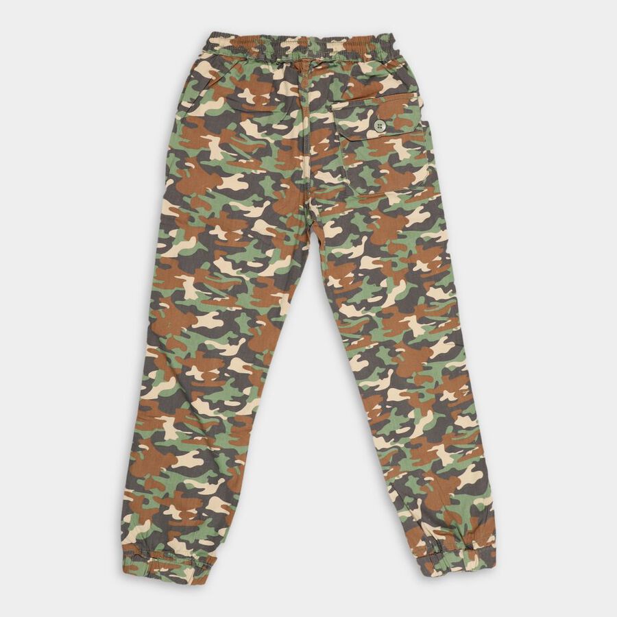 Boys' Cotton Trousers, हल्का हरा, large image number null
