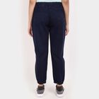 Washed High Rise Jogger Jeans, Dark Blue, small image number null