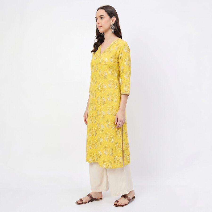 Ladies' Kurta, पीला, large