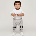 Infants Soft Ivory Cotton Blend Pyjama, Light Grey, small image number null