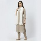Women's White Solid Dupatta, सफ़ेद, small