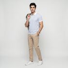 Men Light Blue Cotton Polo Neck Polo T-Shirt, Light Blue, small