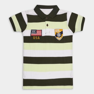 Boys' 100% Cotton Half Sleeves T-Shirt