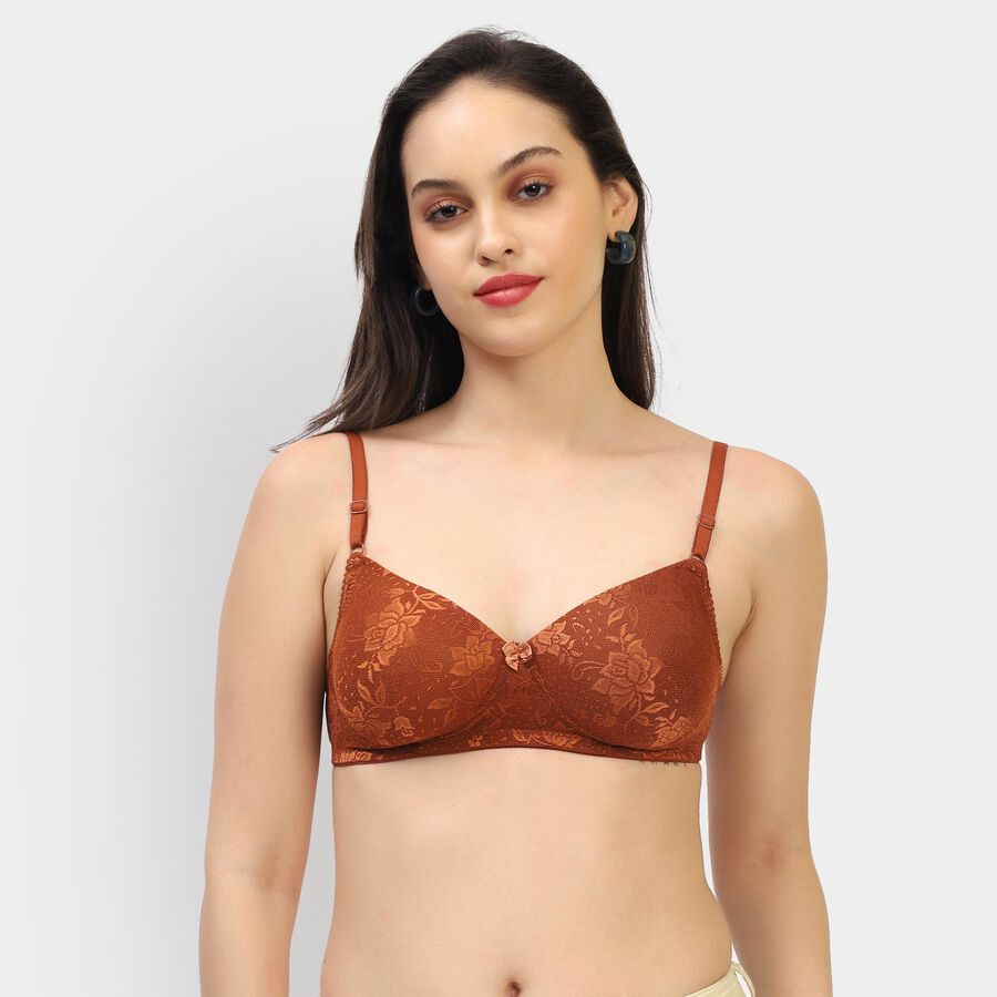 Ladies' Bra , भूरा, large image number null