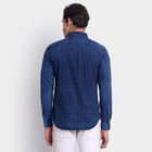 Men's 100% Cotton Casual Shirt, नेवी ब्लू, small image number null