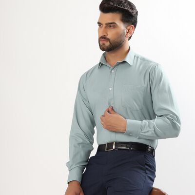 Men's Muted Teal Classic Formal Shirt