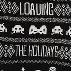 Boys Jet Black Round Neck Graphic Pullover, काला, small image number null