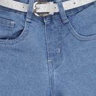 Girls' Jeans , मध्यम नीला, small image number null