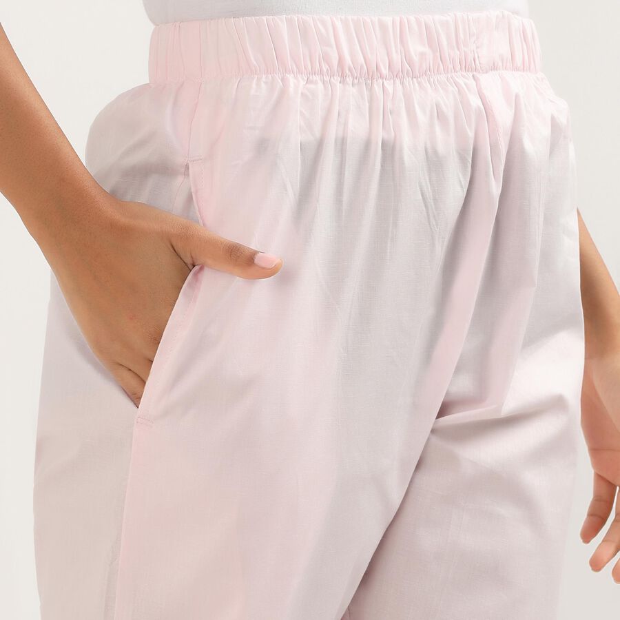 Ladies' 100% Cotton Palazzos, गुलाबी, large image number null