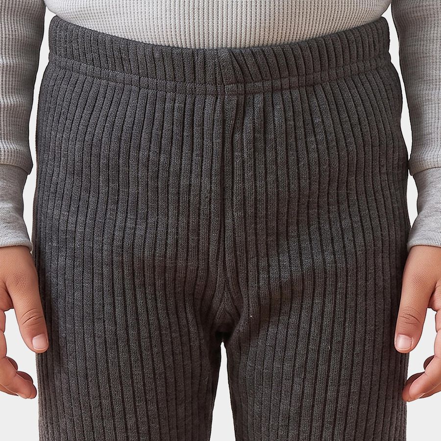 Boys' Charcoal Long Johns Thermal, चारकोल, large