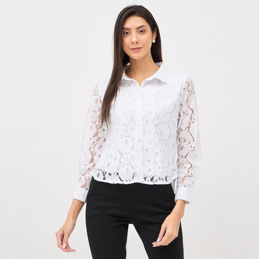 Ladies' Shirt  , White, large image number null
