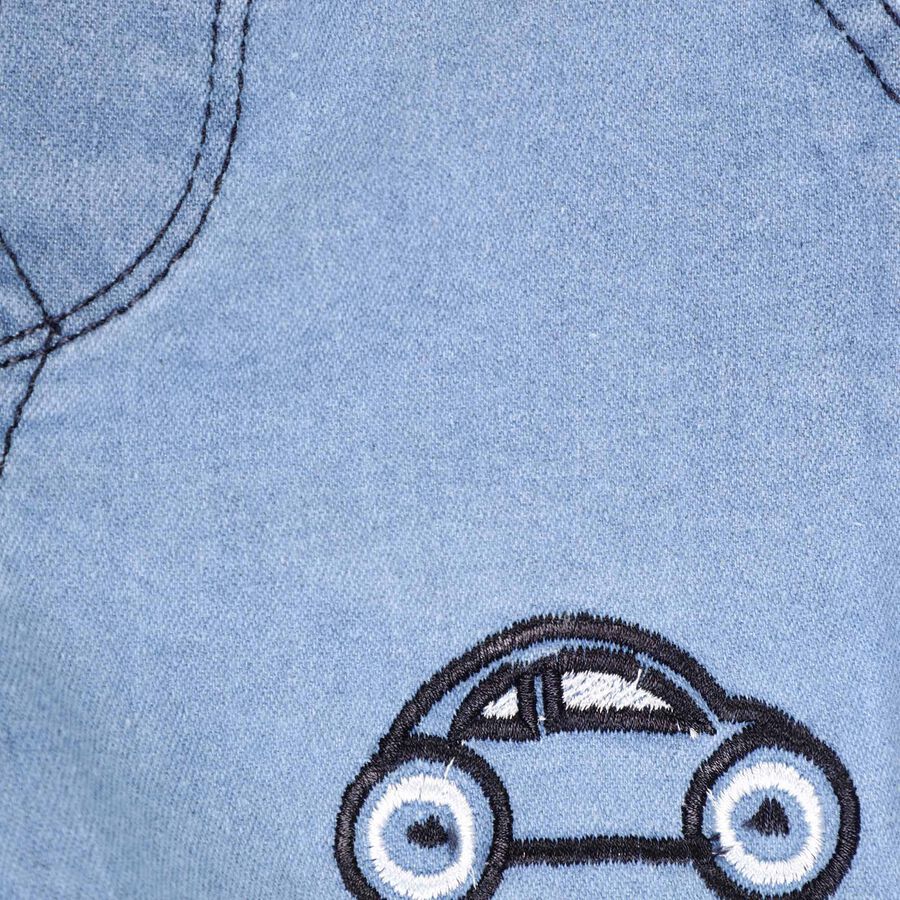 Infants Regular Half Pant, Light Blue, large image number null