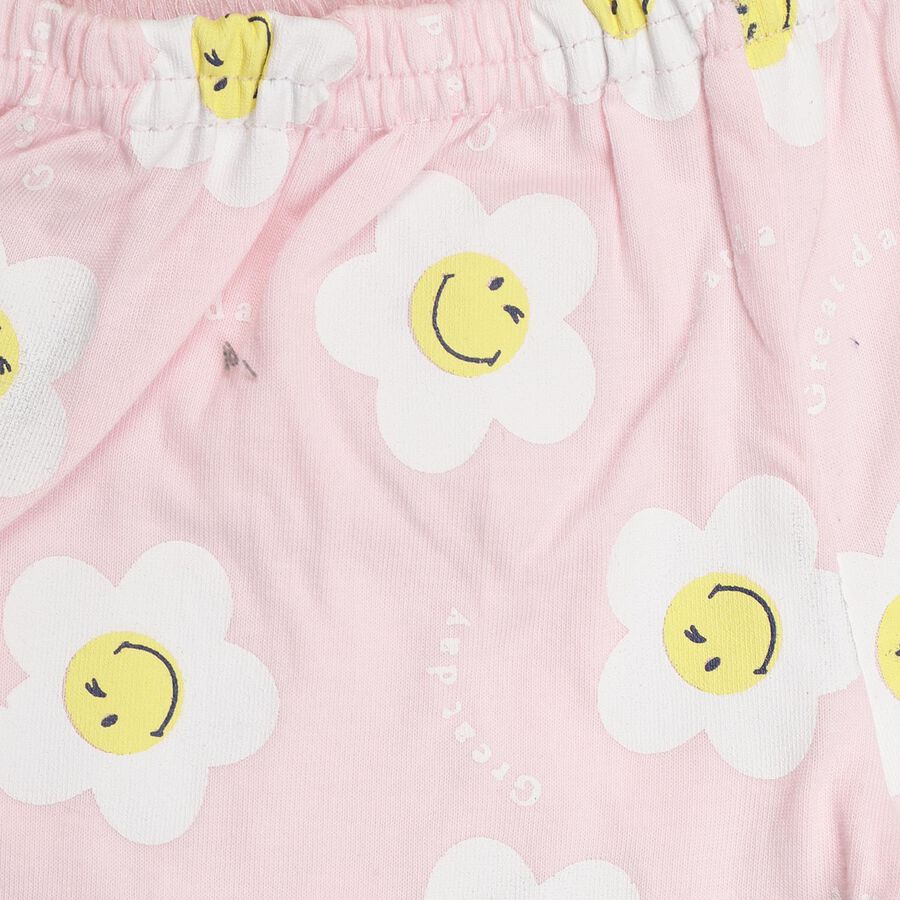 Infant Girls' 100% Cotton Short Set, Light Pink, large image number null
