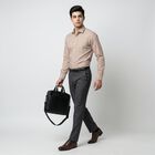 Men's Beige Formal Shirt, Beige, small