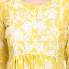 Ladies' 100% Cotton Kurta , Yellow, small image number null