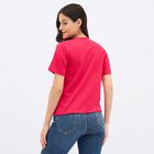 Ladies'Round Neck T-Shirt, Fuchsia, small image number null