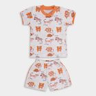 Infant Boys' 100% Cotton Baba Suit , Orange, small image number null