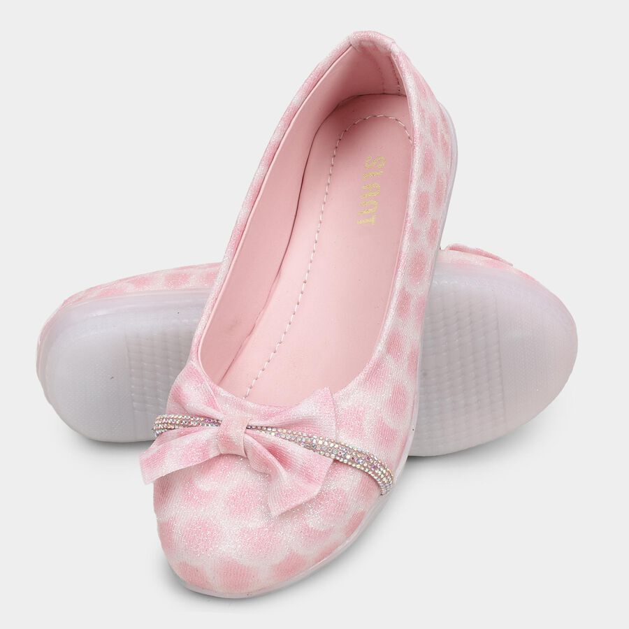 Girls' Sandal with Back Strap, Peach, large image number null