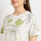 Ladies' Round Neck T-Shirt, Off White, small image number null