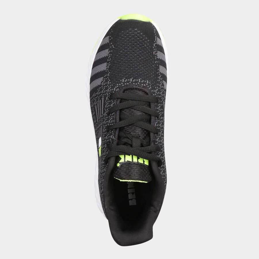 Men Lace-Ups Sports Shoes, Black, large image number null