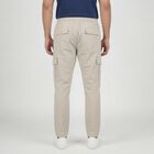 Men's Beige Slim Fit Casual Trousers, Beige, small