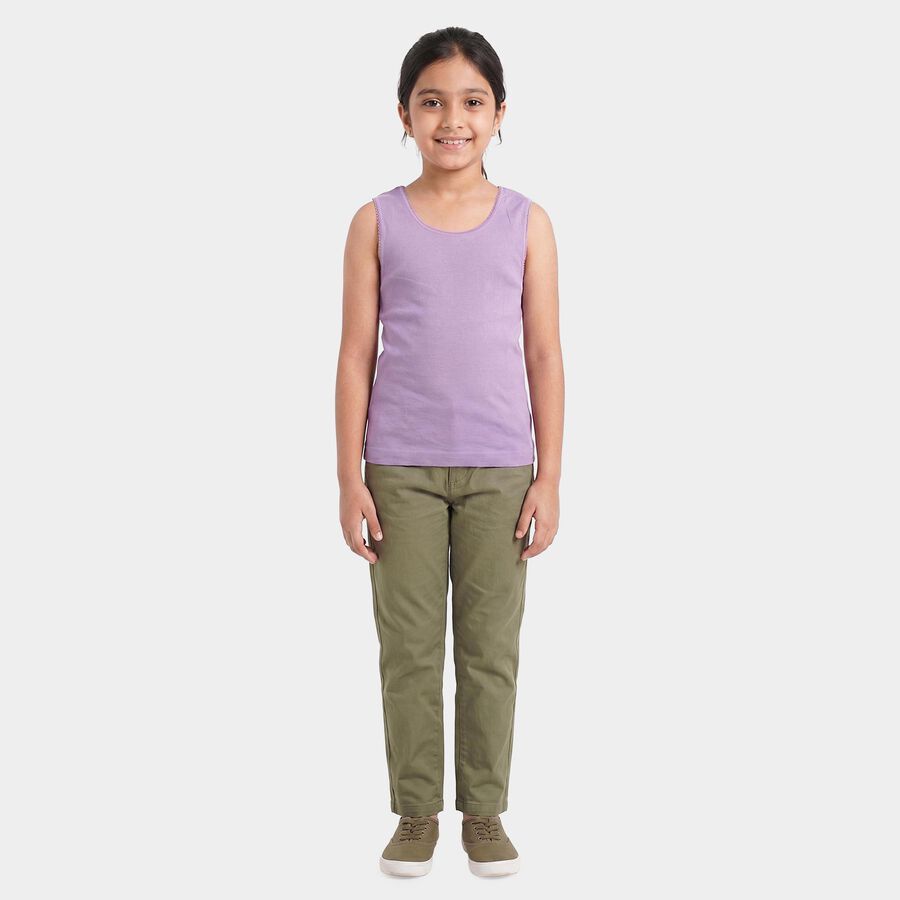 Girls' Vest, Lilac, large