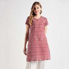 Cotton Straight Kurta, Maroon, small image number null